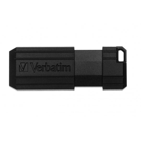 Memoria Flash USB VERBATIM PinStripe de 16 GB – Negro