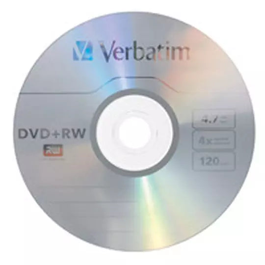 Disco Verbatim DVD+RW 4x 4.7 GB torre con 30 pzas