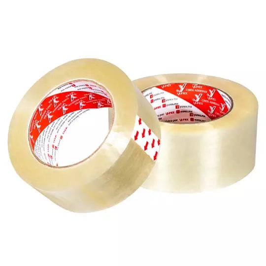 Cinta de empaque transparente YUREX 48 MM X 150 MT blister con 6 piezas