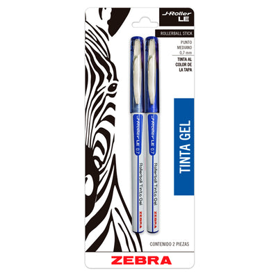 Bolígrafo Lm-j-roller Punto Mediano 0.7mm de Gel, Azul - Paquete con 2 Piezas