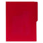 Folder APSA suaje lateral y superior para broche color rojo intenso tamaño carta - caja con 100 piezas
