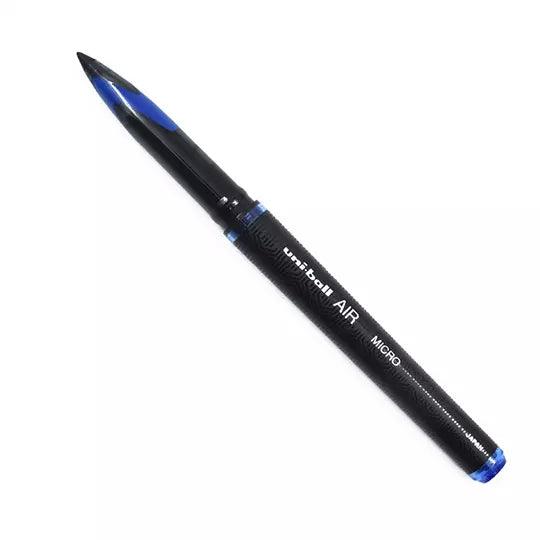 Bolígrafo antifraude ultra fino Uni BallAir Micro 0.5 mm color azul blíster