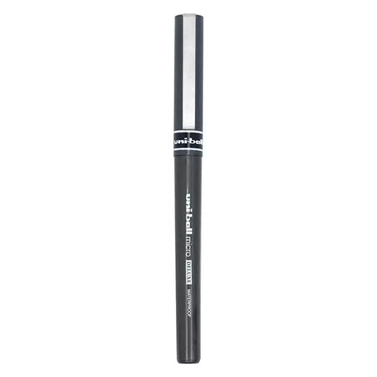 Bolígrafo antifraude ultra fino Uni BallDeluxe 0.5 mm color negro blíster