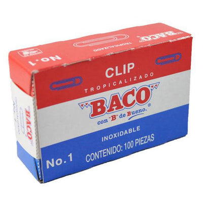 Clip BACO Tropicalizado no. 1 - caja con 100 piezas