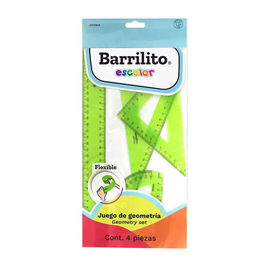 Juego de Geometría Barrilito Flexible 1 Blister