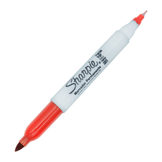 Marcador SHARPIE doble punta rojo