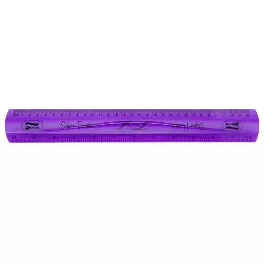 Regla super flxible Devek, 30 cm morado