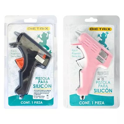Pistola de calor para silicón DIETRIX utiliza silicón en barra delgada