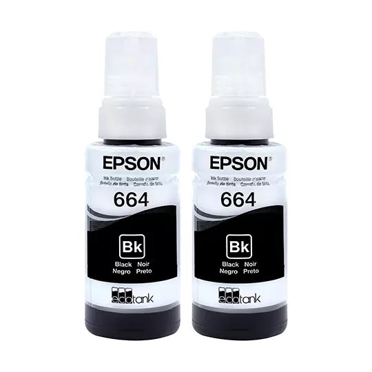 Kit tintas negras Epson T664 2 pzas