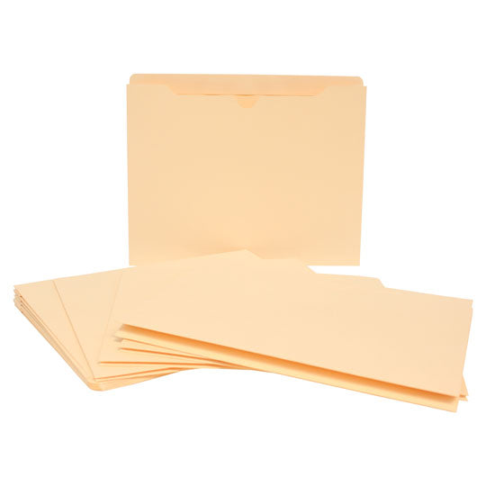 Folder manila tipo bolsa GLOBE-WEIS expandible colos crema tamaño carta