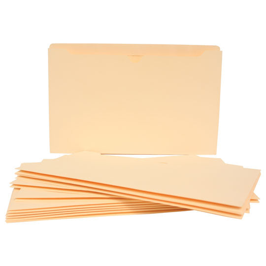 Folder manila tipo bolsa GLOBE-WEIS expandible color crema tamaño oficio