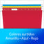 Folder colgante PENDAFLEX junetes de plástico colores surtidos tamaño carta