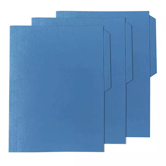 Folder de color Oxford carta color azulceja 1/2 caja con 100 pzas
