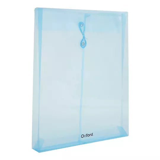 Sobre porta documentos vertical Oxford carta color azul 1 pieza