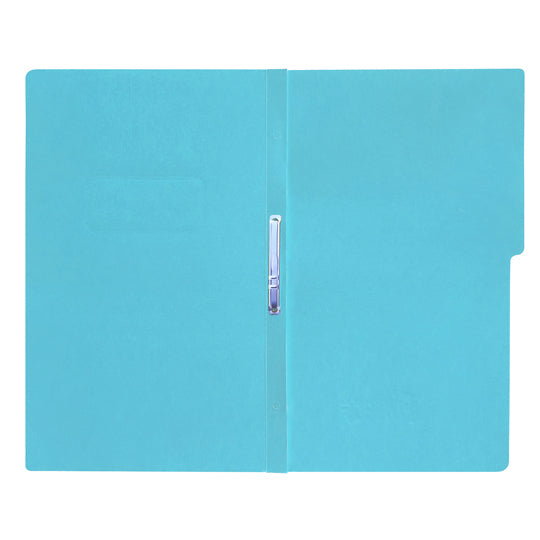 Carpeta tipo folder FORTEC pressboard con broche color azul claro tamaño oficio