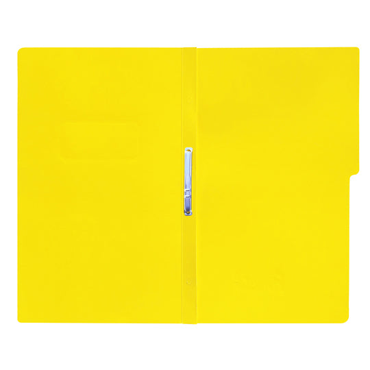 Carpeta tipo folder FORTEC pressboard con broche color amarillo tamaño oficio