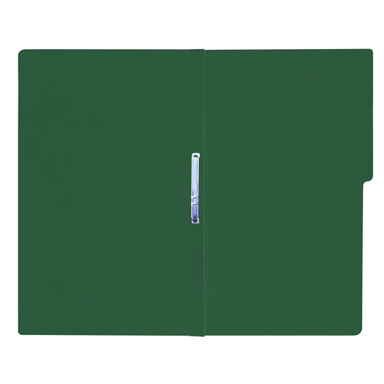 Carpeta tipo folder  FORTEC pressboard con broche de 8cm color verde obscuro tamaño oficio