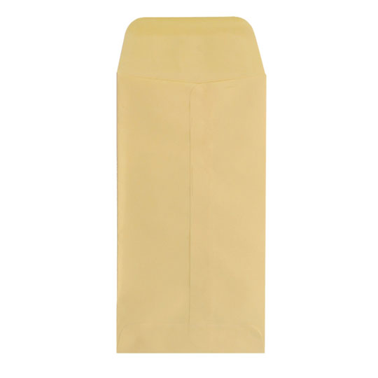 Sobre Manila FORTEC solapa de goma color amarillo tamaño Coin No.5 con 100 sobres