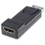 Adaptador DisplayPort Macho a HDMI Hembra Manhattan 151993 | Pasivo | GPU/PC con DP a Monitor o TV HDMI | Plug & Play | SKU 151993