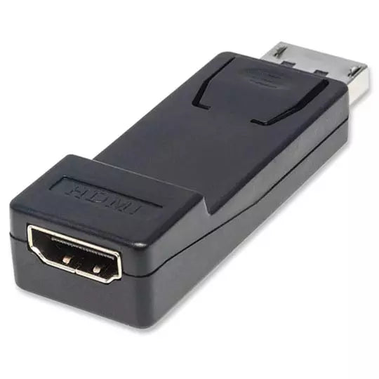 Adaptador DisplayPort Macho a HDMI Hembra Manhattan 151993 | Pasivo | GPU/PC con DP a Monitor o TV HDMI | Plug & Play | SKU 151993