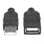 Cable Manhattan USB A Macho - USB A Hembra 1m Negro