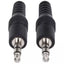 Cable Audio Estéreo 3.5mm, M-M 1.8M Negro, Extremo Secundario: 1 Mini-phone Stereo Audio, Male, 28 AWG, Negro