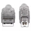 Cable Manhattan USB a-b v2.0 5.0m plata