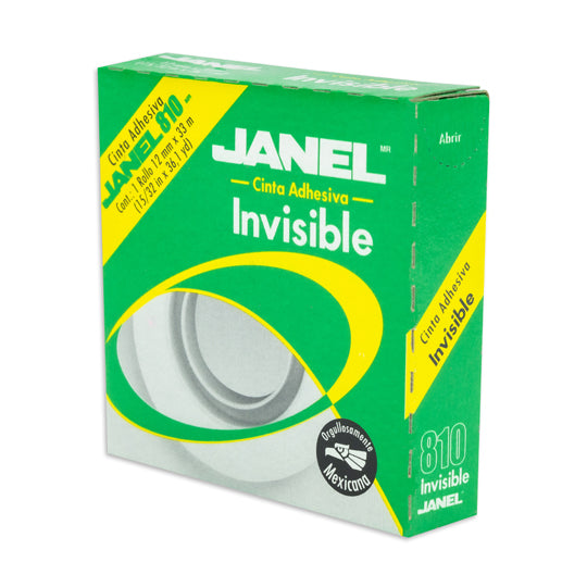 Cinta Magica Janel Transparente de 18mm x 33m - 1 pieza