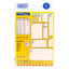 Etiqueta JANEL econopack no.1 naranja con 1440 etiquetas de 9x13mm