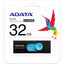 Memoria USB Adata UV220, 32gb, 2.0, Color negro-azul