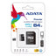 Memoria Flash Adata Premier, 64gb, Microsdxc Uhs-I Clase 10, Con Adaptador