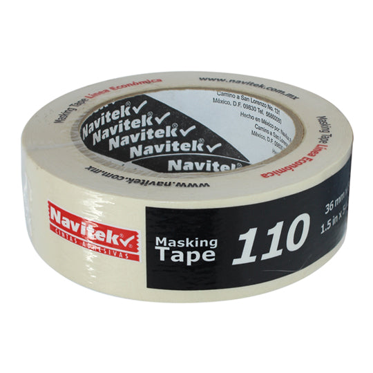 Cinta Masking Tape Navitek Color Natural de 36mm x 50m - 1 Pieza