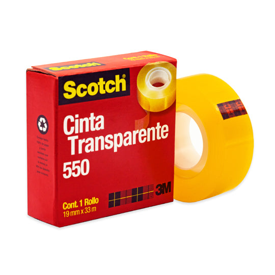 Cinta Transparente Scoth de 19mm x 33m - 1 piezas