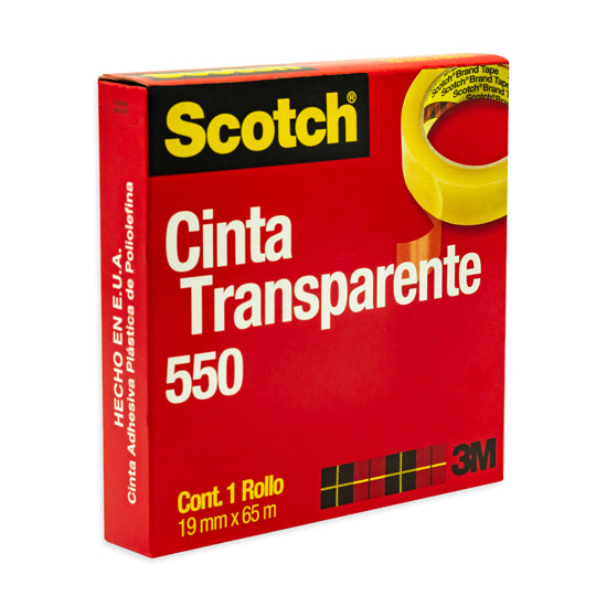 Cinta Transparente Scoth de 19mm x 65m - 1 piezas