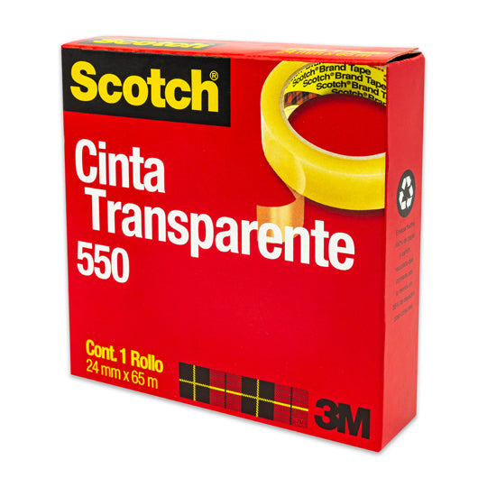 Cinta Transparente Scoth de 24mm x 65m - 1 piezas