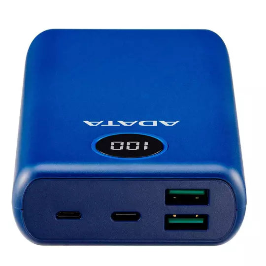 Cargador Portátil Adata P20000Qcd, 20.000Mah, Azul