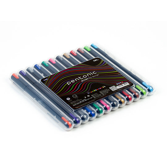 Bolígrafo de gel Pentonic Gel Pen 0.6, 0.7 y 1.0 mm colores surtidos c/12 piezas