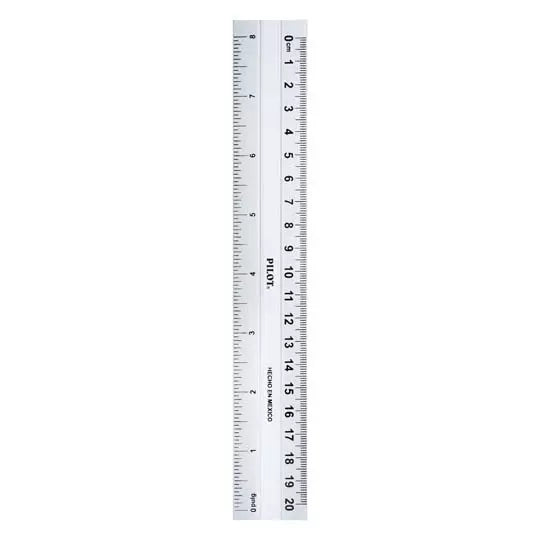 Regla metálica de aluminio Pilot de 20 cm