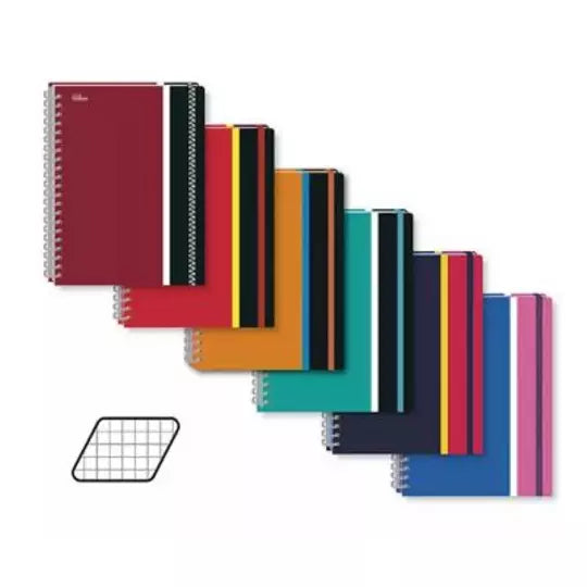Cuaderno profesional Printaform pasta dura cuadro chico 100 hojas 1 pz.