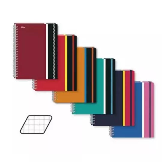 Cuaderno profesional Printaform pasta dura cuadro grande 100 hojas 1 pz