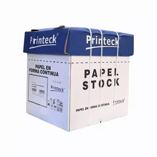 Caja de papel stock Printeck de 9.5" x 11",  3 tantos