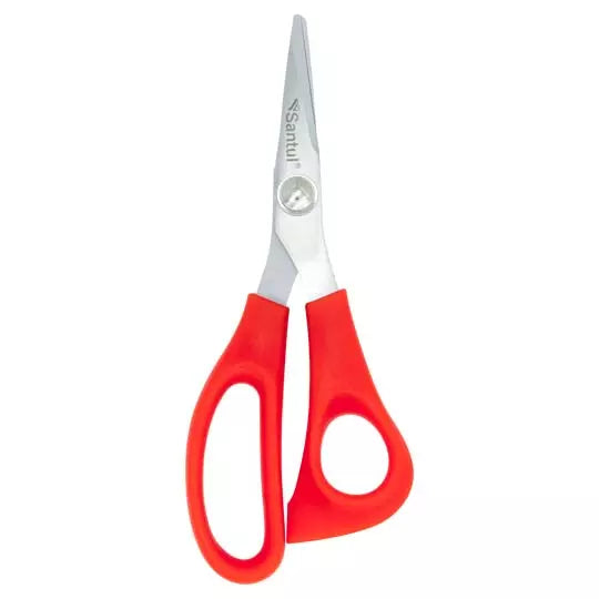 Tijeras santul de 15 CM (6 pulgadas) color rojo.