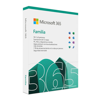 Microsoft 365 Familia, Caja - 1 Año