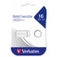 Memoria Verbatim USB 16GB metal gris ejecutivo