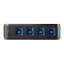 Switch Conmutador USB 3.0 STARTECH  4x4 para Compartir Dispositivos Periféricos - 5Gbps - 8 puertos USB, color negro