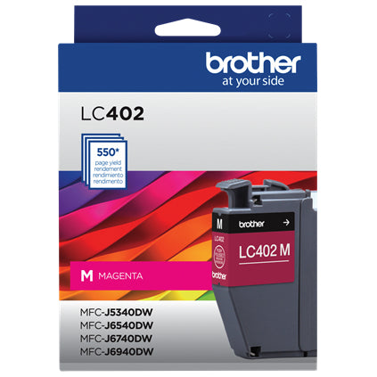 BROTHER CARTUCHO DE TINTA MAGENTA INK 550 PAGINAS CARTUCHO DE TINTA MAGENTA 550 PAGINAS