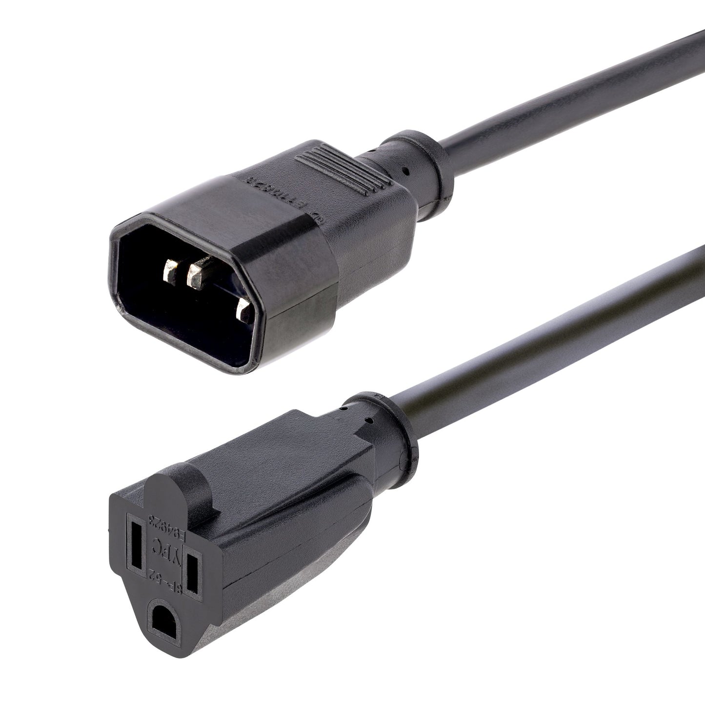 Cable de Poder StarTech.com 1415R-3F-POWER-CORD C14 Macho - NEMA 5-15R Hembra, 1 Metro, Negro