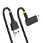 STARTECH CONSIG CABLE 1M DE CARGA USB A USB CABL C ACODADO - USB 2.0 - TIPO C