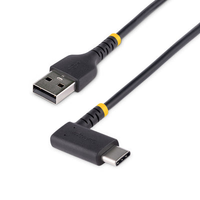 Cable StarTech.com R2ACR-15C-USB-CABLE, USB-C Macho - USB-A Macho, 15cm, Negro