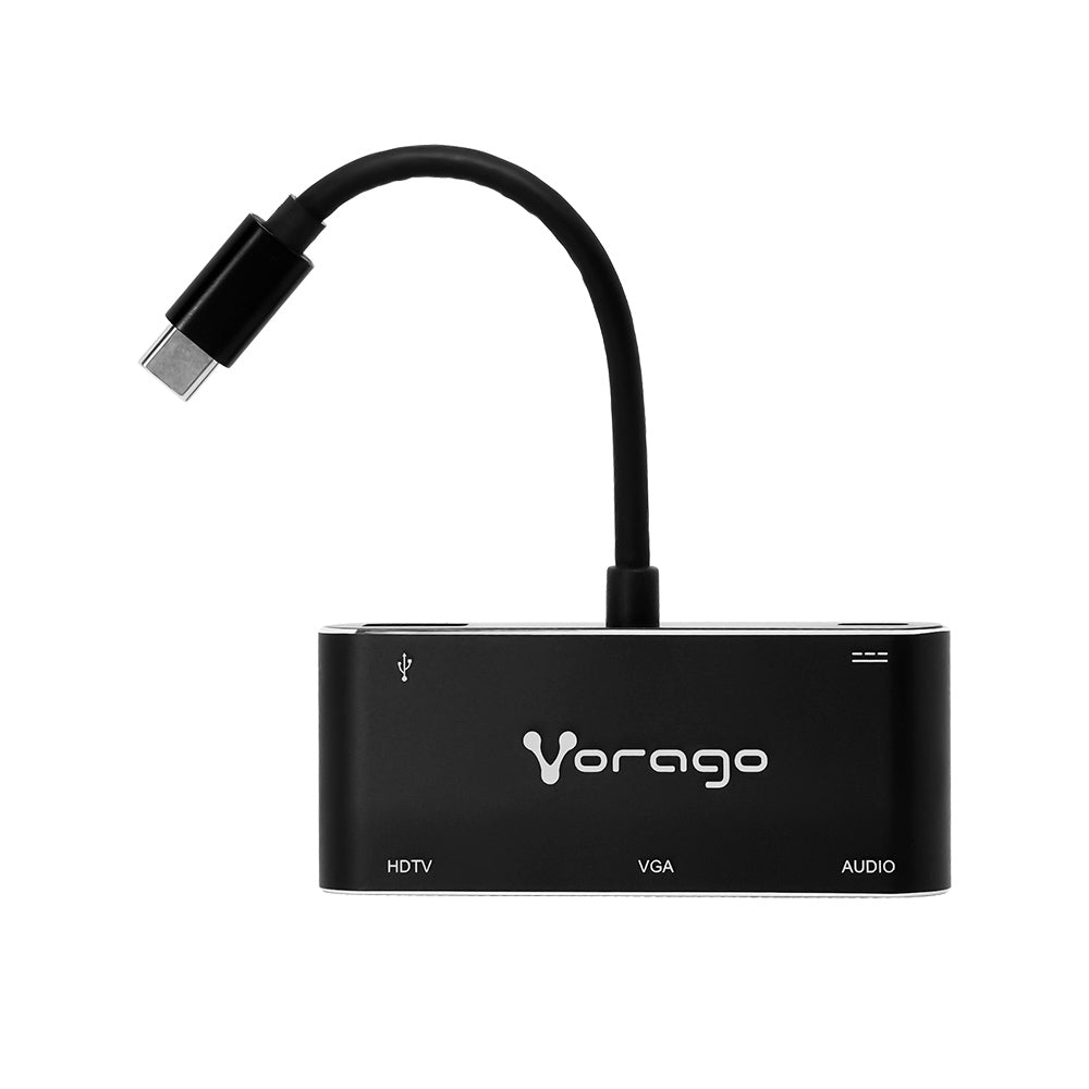 VORAGO CONVERTIDOR VORAGO 5EN1 ADP-350ADAP USB TIPO C A HDMI,VGA,USB 3.0,JACK